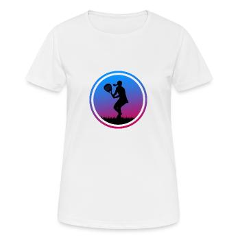 Padel PADELTENNIS Padelspielerin Padelgirl - Frauen T-Shirt atmungsaktiv - Weiß - Vorne - AI Model Female 172 dark (172cm)
