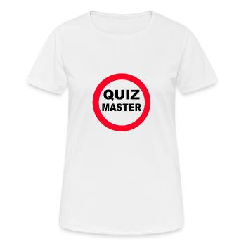 Quiz Master Stop Sign - Women's Breathable T-Shirt - white - Front - AI Model Female 172 dark (172cm)