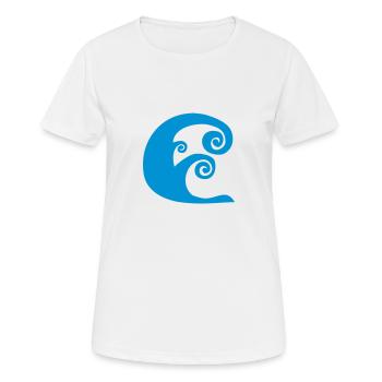 Waves - Women's Breathable T-Shirt - white - Front - AI Model Female 172 dark (172cm)