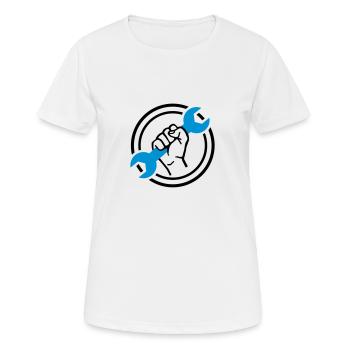 Mechaniker - Frauen T-Shirt atmungsaktiv - Weiß - Vorne - AI Model Female 172 dark (172cm)