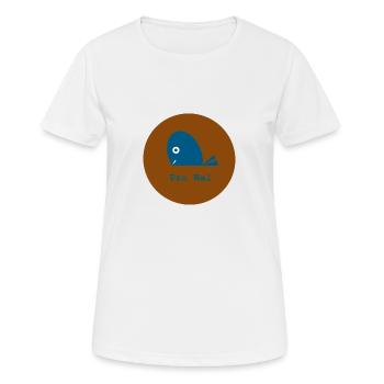 Pro Wal, Pro Meerestier, Pro Ozeanien - Frauen T-Shirt atmungsaktiv - Weiß - Vorne - AI Model Female 172 dark (172cm)