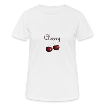 cerise - T-shirt respirant Femme - blanc - Devant - AI Model Female 172 dark (172cm)