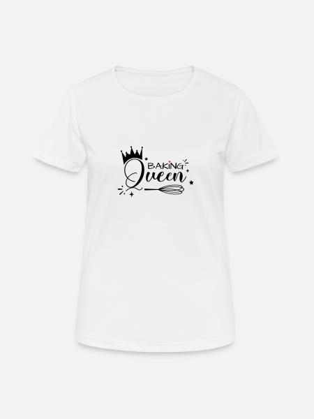 Baking Queen customizable - Women's Breathable T-Shirt - white