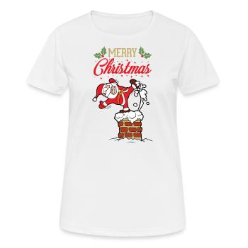 Santa Claus - Women's Breathable T-Shirt - white - Front - AI Model Female 172 dark (172cm)