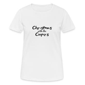 Weihnachten mit den Coopers Family Familiennamen Shirts - Frauen T-Shirt atmungsaktiv - Weiß - Vorne - AI Model Female 172 dark (172cm)