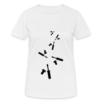 Icône du tournevis - T-shirt respirant Femme - blanc - Devant - AI Model Female 172 dark (172cm)