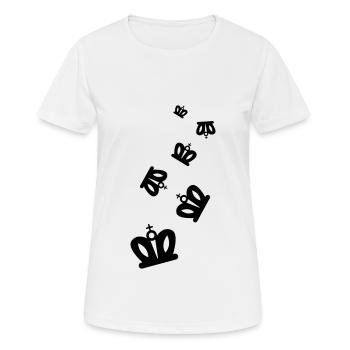 Crown - Women's Breathable T-Shirt - white - Front - AI Model Female 172 dark (172cm)
