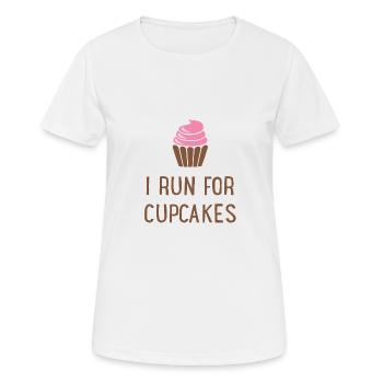 Cupcakes - Women's Breathable T-Shirt - white - Front - AI Model Female 172 dark (172cm)