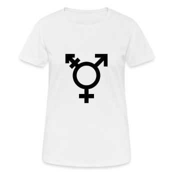 Transgender - Women's Breathable T-Shirt - white - Front - AI Model Female 172 dark (172cm)