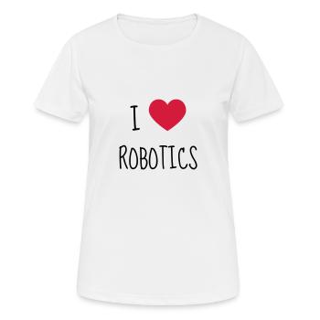 Robotics Robot Robotik Robotique Roboter - Women's Breathable T-Shirt - white - Front - AI Model Female 172 dark (172cm)