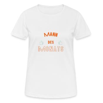 Mann des Monats - Frauen T-Shirt atmungsaktiv - Weiß - Vorne - AI Model Female 172 dark (172cm)