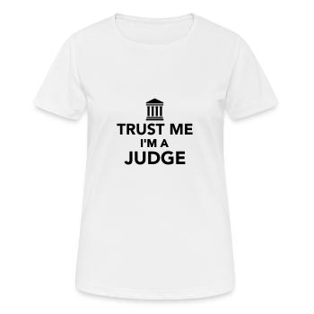 Richter - Frauen T-Shirt atmungsaktiv - Weiß - Vorne - AI Model Female 172 dark (172cm)