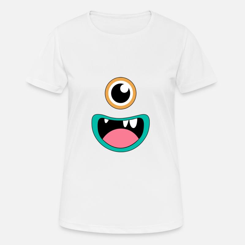 Cyclops monster - Women's Breathable T-Shirt - white