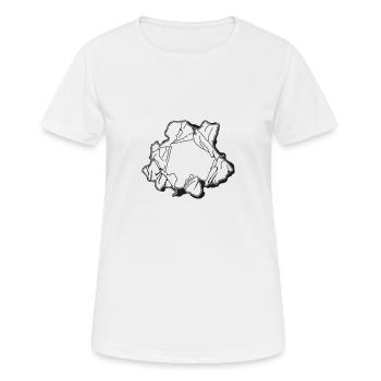 Zerrissenes Papier ca321 - Frauen T-Shirt atmungsaktiv - Weiß - Vorne - AI Model Female 172 dark (172cm)