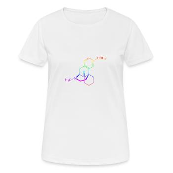 Formule développée par Dextromethorphan DXM - T-shirt respirant Femme - blanc - Devant - AI Model Female 172 dark (172cm)