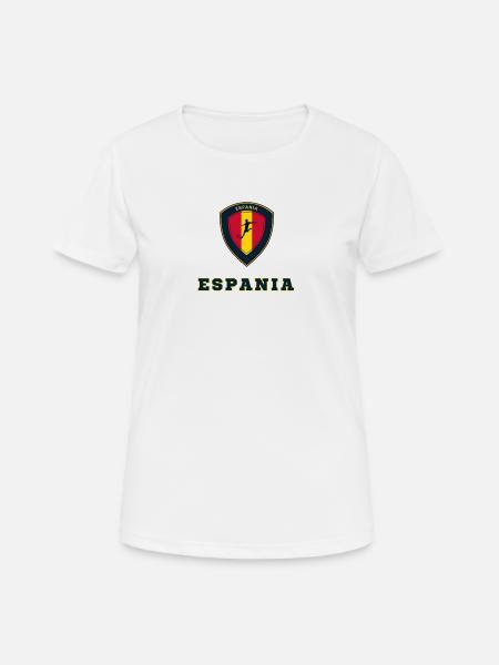 ESPANIA - Frauen T-Shirt atmungsaktiv - Weiß