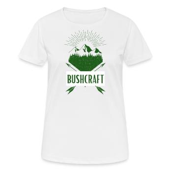 Survie en bushcraft - T-shirt respirant Femme - blanc - Devant - AI Model Female 172 dark (172cm)