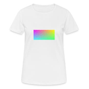 Regenbogen - Frauen T-Shirt atmungsaktiv - Weiß - Vorne - AI Model Female 172 dark (172cm)