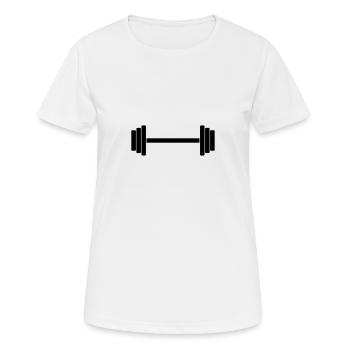 Dumbbell 1c - Women's Breathable T-Shirt - white - Front - AI Model Female 172 dark (172cm)