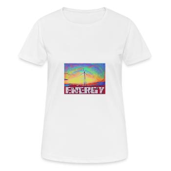 Energy - Women's Breathable T-Shirt - white - Front - AI Model Female 172 dark (172cm)
