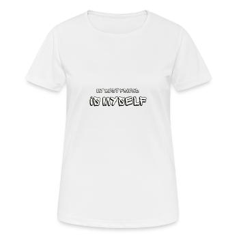L'amitié la plus sincère - T-shirt respirant Femme - blanc - Devant - AI Model Female 172 dark (172cm)