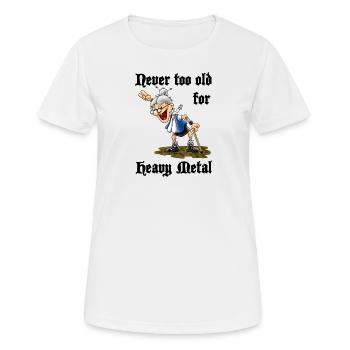 Grand-mère de heavy metal - T-shirt respirant Femme - blanc - Devant - AI Model Female 172 dark (172cm)