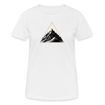 Bergsteigen, Bergsteigen, Bergsteigen - Frauen T-Shirt atmungsaktiv - Weiß - Vorne - AI Model Female 172 dark (172cm)