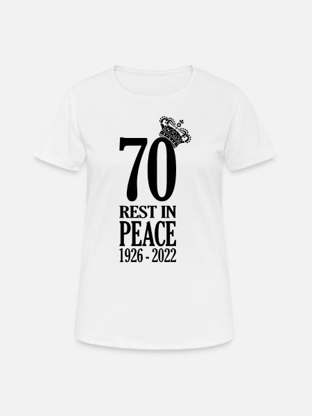 RIP Queen Elizabeth - Women's Breathable T-Shirt - white