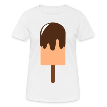Eis - Frauen T-Shirt atmungsaktiv - Weiß - Vorne - AI Model Female 172 dark (172cm)