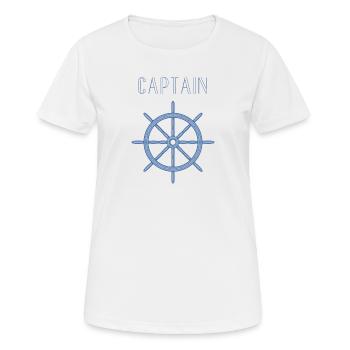 CAPTAIN - Women's Breathable T-Shirt - white - Front - AI Model Female 172 dark (172cm)