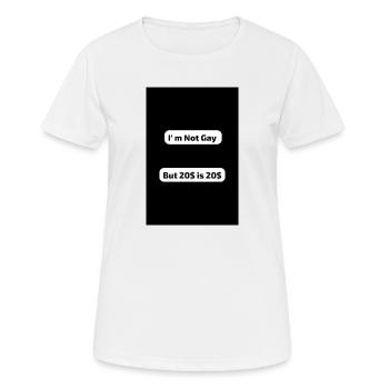 Drôle de dicton - T-shirt respirant Femme - blanc - Devant - AI Model Female 172 dark (172cm)
