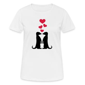Meerkat - Women's Breathable T-Shirt - white - Front - AI Model Female 172 dark (172cm)
