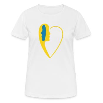 Mon soleil 1 - T-shirt respirant Femme - blanc - Devant - AI Model Female 172 dark (172cm)