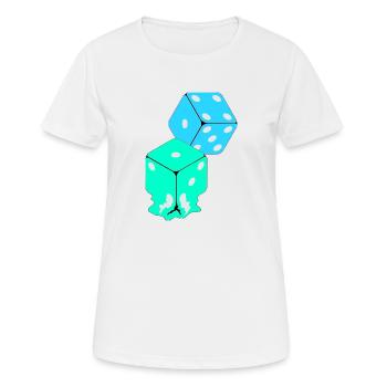 Dice - Women's Breathable T-Shirt - white - Front - AI Model Female 172 dark (172cm)