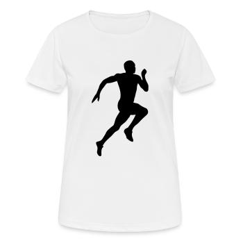 running - T-shirt respirant Femme - blanc - Devant - AI Model Female 172 dark (172cm)