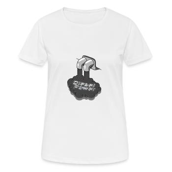 Diesel Puissance - T-shirt respirant Femme - blanc - Devant - AI Model Female 172 dark (172cm)