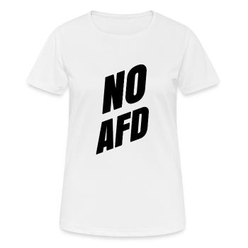 contre nazis afd alternative pour deutschland shirt - T-shirt respirant Femme - blanc - Devant - AI Model Female 172 dark (172cm)