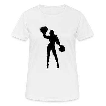 cheerleading - Frauen T-Shirt atmungsaktiv - Weiß - Vorne - AI Model Female 172 dark (172cm)