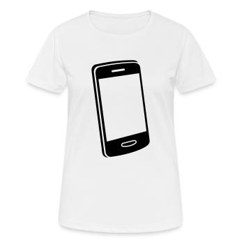 Handy Motiv - Frauen T-Shirt atmungsaktiv - Weiß - Vorne - AI Model Female 172 dark (172cm)