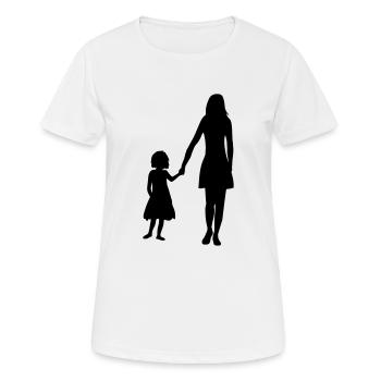 muttertag mutter mama und tochter muttertag kind m - Frauen T-Shirt atmungsaktiv - Weiß - Vorne - AI Model Female 172 dark (172cm)