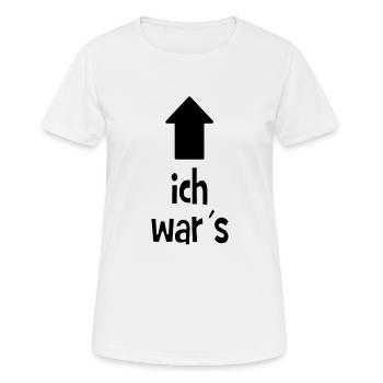 J’étais coupable de ma faute. - T-shirt respirant Femme - blanc - Devant - AI Model Female 172 dark (172cm)