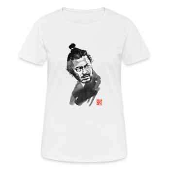 the samurai - T-shirt respirant Femme - blanc - Devant - AI Model Female 172 dark (172cm)