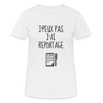 Journalist Journalism Journalismus Journaliste - Women's Breathable T-Shirt - white - Front - AI Model Female 172 dark (172cm)