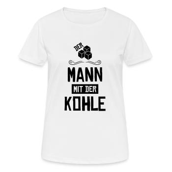 shisha mann mit kohle - Frauen T-Shirt atmungsaktiv - Weiß - Vorne - AI Model Female 172 dark (172cm)