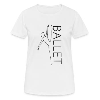 BALLET - T-shirt respirant Femme - blanc - Devant - AI Model Female 172 dark (172cm)