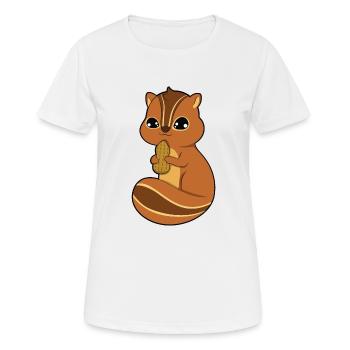 chipmunk - Women's Breathable T-Shirt - white - Front - AI Model Female 172 dark (172cm)