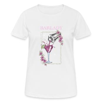 Barkeeper - Frauen T-Shirt atmungsaktiv - Weiß - Vorne - AI Model Female 172 dark (172cm)