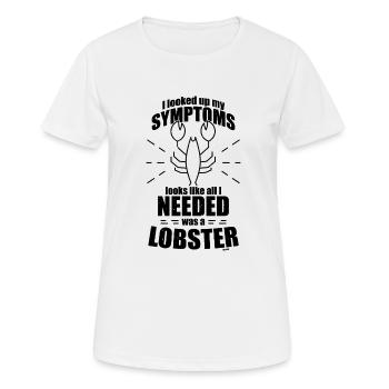 Hummer Languste Krebstier Meereslebewesen - Frauen T-Shirt atmungsaktiv - Weiß - Vorne - AI Model Female 172 dark (172cm)