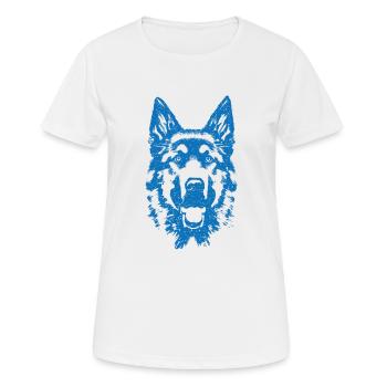 German Shepherd Dog Trainer Dog School Animal Shelter Dog - Women's Breathable T-Shirt - white - Front - AI Model Female 172 dark (172cm)