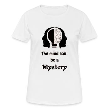 The mind can be a mystery - Women's Breathable T-Shirt - white - Front - AI Model Female 172 dark (172cm)